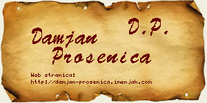 Damjan Prosenica vizit kartica